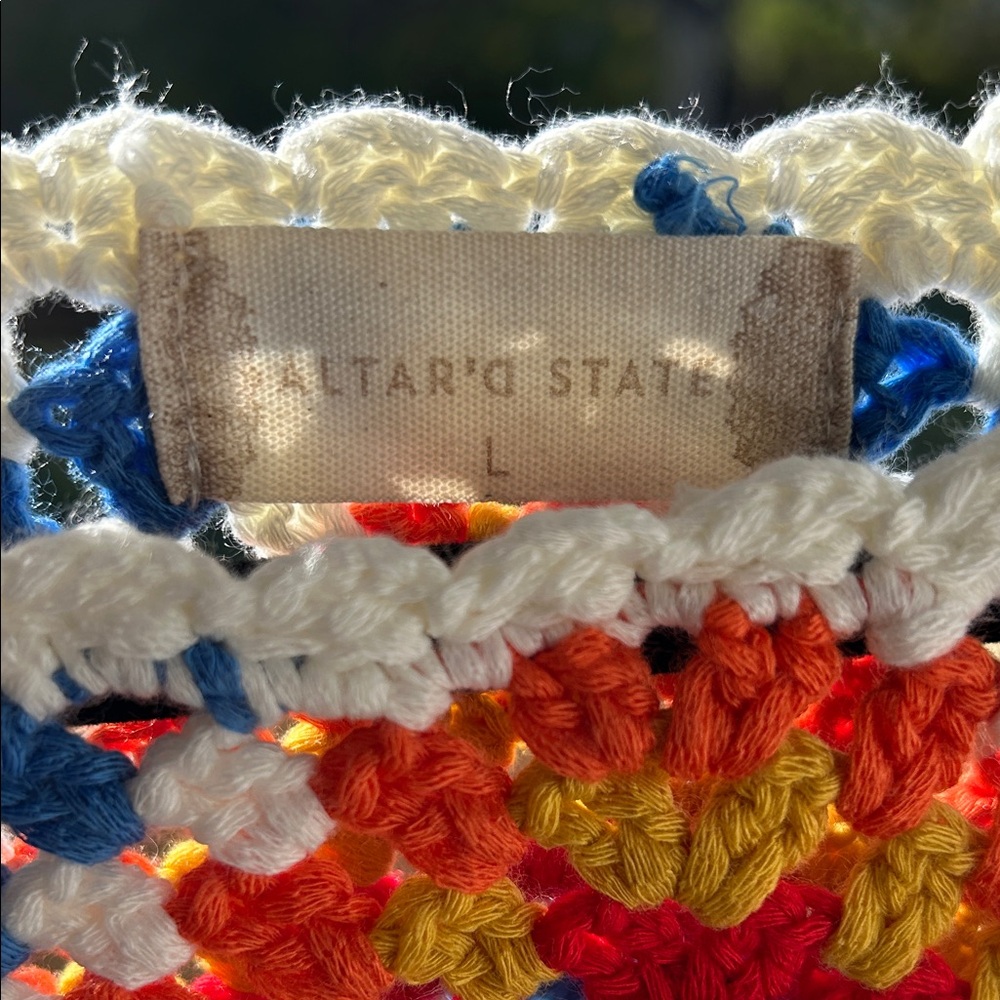 Altar’s State Crochet Patterned Women's Top - Picture 2 of 3